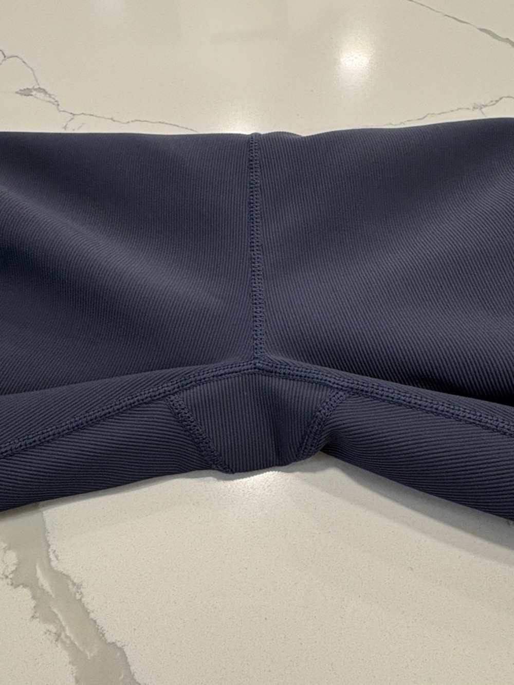 Wilo Ribbed High Waisted Leggings ~ Large ~ Navy - Picture 3 of 8